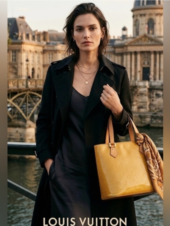 Louis Vuitton Handbags - Authentic Louis Vuitton Yellow Monogram Vernis Houston Tote Bag